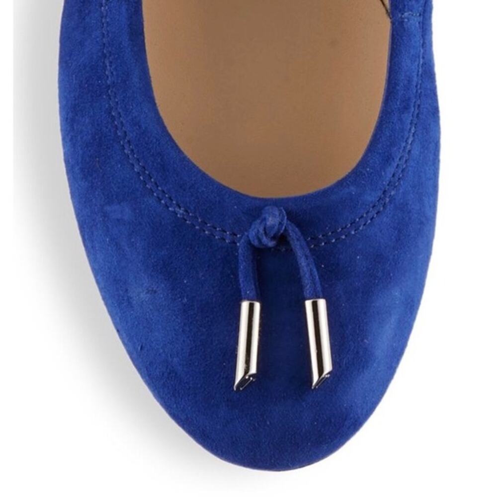 Tods Blue Suede Ballerina Dee Laccetto Ballet flats sz. 38 - Picture 2 of 9